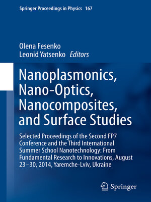 cover image of Nanoplasmonics, Nano-Optics, Nanocomposites, and Surface Studies